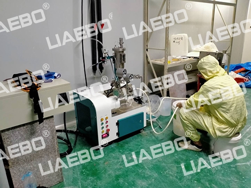 安徽客戶（氧化銦）LSN-0.5L設(shè)備調(diào)試完成