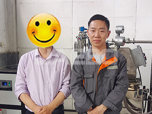 無(wú)錫某公司10L陶瓷砂磨機(jī)項(xiàng)目調(diào)試成功