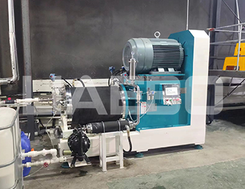 湖南某新材料科技有限公司4臺砂磨機調試成功