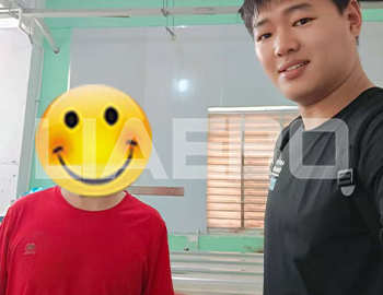 廈門某復合材料有限公司260液壓三錕機調試成功