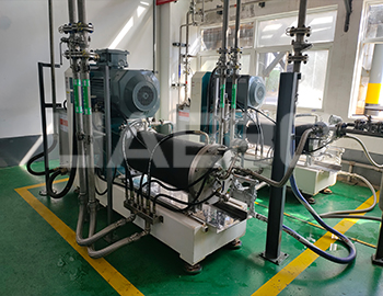 江蘇某公司2臺(tái)100L砂磨機(jī)調(diào)試成功